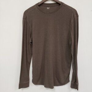 Gap‎ Mens Y2K Alternative Dexter Kill Baby Thermal Shirt Size M Brown Morgan ASO